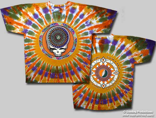Grateful Dead Steal Your Face Logo t-shirt with a Shamrock